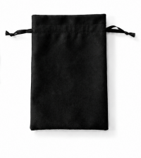 Imagem de Saquinho de Suede Preto 352 - GG (16 x 24 cm) – Pacote com 10 Unidades